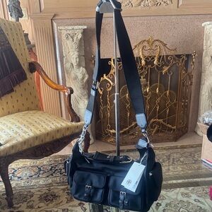 Tory Burch crossbody 2 way nylon bag